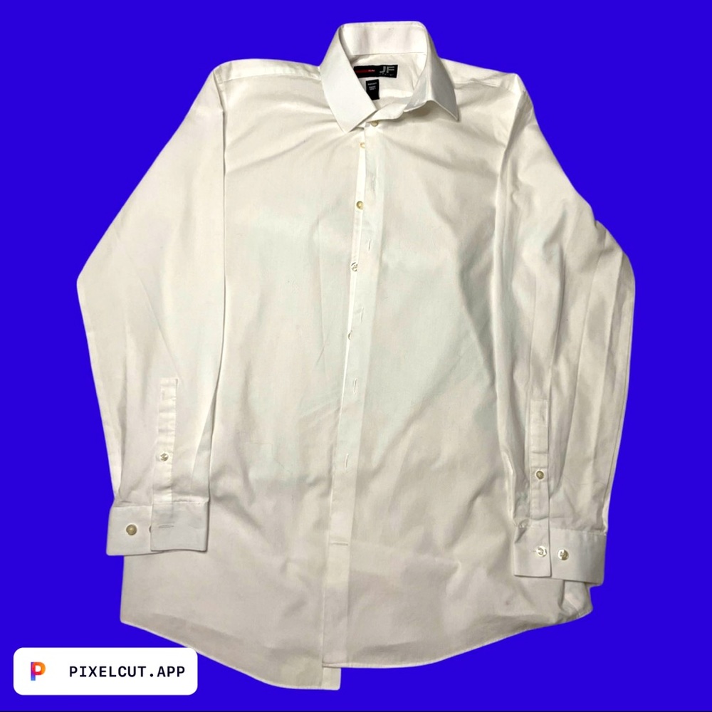 Men’s J. Ferrar white button-down Dress Shirt (slim-fit)